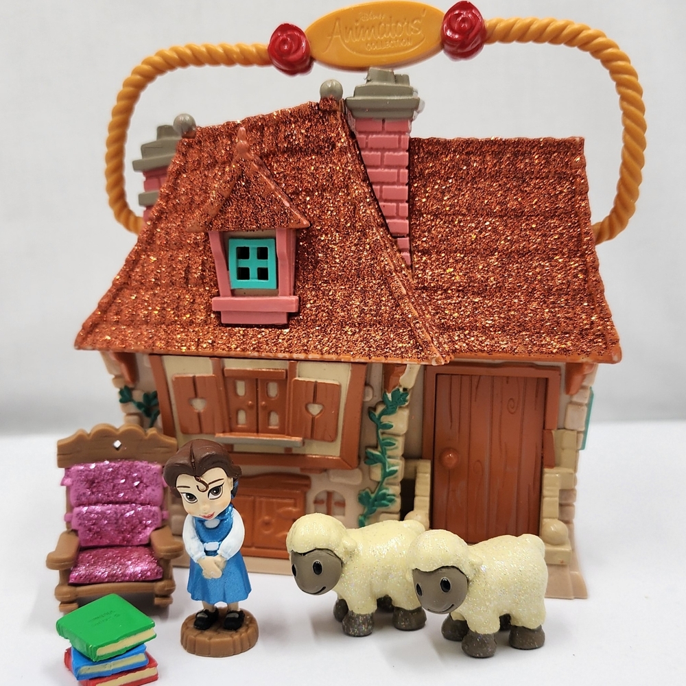 Disney Animators' Collection littles • BELLE'S COTTAGE Set • Belle Sheep Books